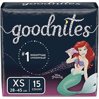 Goodnites Bedwetting Underwear for Girls, XS (28-45 lb.), 4 Packs of 15 (60 Total Count), Jumbo Pack, (Packaging May Vary)