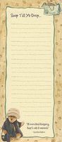 Boyds Aunt Bessie Skidoo's Shop Till Ya Drop Magnetic List Pad #790101