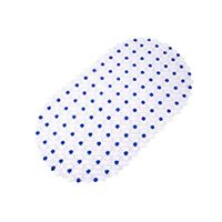 Maserfaliw Bath Mat PVC Anti-Slip Mat Foot Shower Bath Tub Clear Bubble Mat Floor Mat Rug Dark Blue