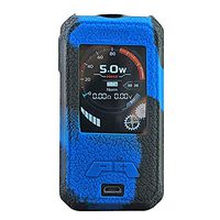 DSC-Mart Texture Case for SMOANT CHARON Mini 225W TC MOD Protective Silicone Skin Rubber Cover Sleeve Wrap Gel (BlackBlue)