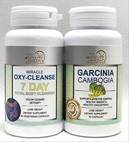 WEIGHT LOSE COMBO - MIRACLE OXY CLEANSE 7 DAY TOTAL BODY CLEANSER AND GARCINIA CAMBOGIA