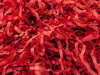 Scarlet Red Tissue Paper Shred 1 lb Bag (4 Bags) - WRAPS-4XSR