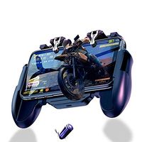 Premium 2019 Mobile Controller for Pubg, Fortnite and Shooting Games, Works on All Phones Such as iPhone, Samsung, Huawei, Pixel, Oneplus with Cooling Fan Non-Slip and Easy to use
