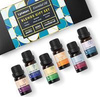 Pure Oil Blends Essential Oils Set - Breathe, Calm, Head Ease, Dream, Renew, Fresh - Stylish Essential Oil Kit - Diffuser Oils Set for Aromatherapy
