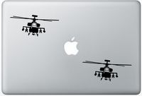 Helicopter Apache Modern Warfare FlashDecals3144 Set Of Two (2x) , Decal , Sticker , Laptop , Ipad , Car , Truck
