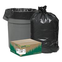 Reclaim Can Liners, 40-45 Gallon, 1.25mil, 40 x 46, Black, 100/carton