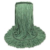 O'Dell Mop Head, Premium Standard Head, Cotton/Rayon Fiber, Medium, Green, New