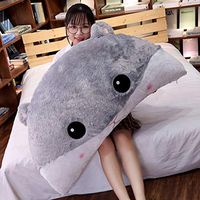 SPLY DTEM Cotton Reading Pillow - Soft Breathable Cover, Perfect Support, Premium Comfort - The Best Bed Rest Reading Pillow of The Year. (Color : Gray)