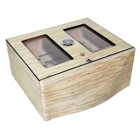 Designer Humidor Moderno Blanco Grande, White Humidors- hold up to 120 cigars.