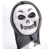 Face mask Shield Veil Guard Screen Domino False Front Horror Ghosts Come to The mask Halloween Screaming Ghost face Party mask