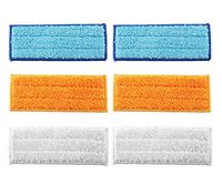 EZCARRIER Washable Mopping Pads Compatible for iRobot Braava Jet 240 241 (2 Wet Mopping Pads+2 Damp Sweeping Pads+2 Dry Sweeping Pads)