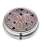 Pill Box (Large Size) in a Mackintosh Rose Teardrop in Lavender Design