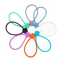 Silicone Twist Ties, Bagvhandbagro Reusable Magnetic Cable Clips Cord Organizer for Headphone Cord Winder, USB Cable Manager Keeper (16 Pack / 8 Colors)