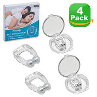 Magnetic Anti Snore Clip,Snoring Solution,Silicone Magnetic Nose Clip,Anti Snoring Devices,Snore Stopper Nose Device Professional Sleeping Aid Relieve Snore for Peaceful Night(4 Pack)