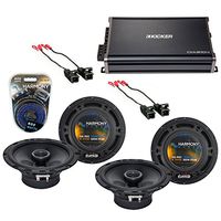 Compatible with GMC Envoy 2002-2009 Factory Speaker Replacement Harmony (2) R65 & CXA300.4 Amp (Renewed)