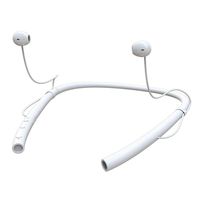 Neckband Earbuds,elecfan w/Built-in Mic Bluetooth Handfree Neckband Headset HD Stereo Magnetic Earpiece Noise Reduction for Android & iPhone Perfect for Running, Jogging & Gym Exercise -White