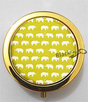 BlackKey White Elephant 3-Compartment Decorative Pocket Gift Box Case Organizer for Pill, Color 2 -2247