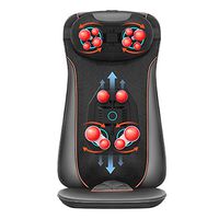 Lzour Shiatsu Massage Chairs Seat Cushion with Heat and Vibrating, Deep Kneading for Full Back, Neck, Shoulder, and Buttocks, Suitable for Home Office Chair Use