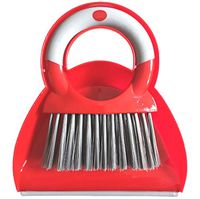 Xifando Mini Hand Dustpan&Brush Set, Mini Housekeeping Cleaning Broom and Snap-on Dustpan