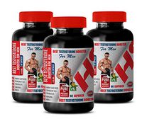 Testosterone Booster Pills for Men - Best Testosterone Booster 518 MG - for Men ONLY - tongkat ali Horny Goat Weed - 3 Bottles 180 Capsules