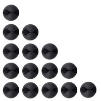 15 Pieces Black Cable Clips Viaky Cord Management System, for Organizing Cable Cords Home and Office, Self Adhesive Cord Holders Desk Cable Organizer