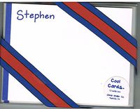 Cool Cards by Olivia Mullin 12 Cards & Envelopes Personalized Stationary Stephen