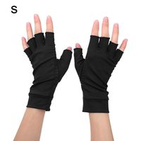 Finger Compression Gloves,1 Pair Open Finger Copper Infused Content Gloves(S)