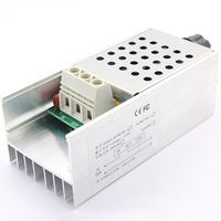 EUGNN AC 220V 10000W SCR Voltage Regulator Speed Control Driver Dimming Dimmer Thermostat Governing Temperature Governor Fan Motor Controller