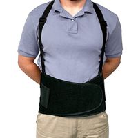 UltraSource 9" Back Support for Lifting, Movers, Warehouse & Construction, Large (48"-58" Waist)