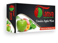 Tanya Herbal 100% Nicotine and Tobacco Free Shisha Hookah Flavors 250G Bag (Double Apple Mint)