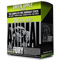 Animal Fury Green Apple Stick Pack Box, Green Apple, 20 Count