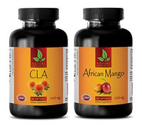 Fat Loss Extreme -"CLA" CONJUGATED LINOLEIC Acid - African Mango Extract - cla Essential Elements - 2 Bottles Combo (60 Capsules + 60 Capsules)