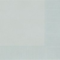 Amscan Silver 3-Ply Paper Dinner Napkins, 20 Ct. | Party Tableware