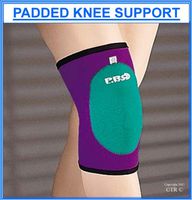 Proline Padded Knee Support, Purple/Mint, X Large