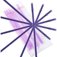 CALIFORNIA STRAWS Purple Replacement Acrylic Straw Set of 6, Fits 16oz, 20oz, 24oz Tumblers