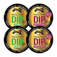 Teaza Herbal Energy Pouch Flavor Boost Bundle - 4 Pucks 2 Bangin' Black Cherry 2 Peppermint Tobacco Replacement