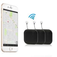 Effeltch Tracker, Smart Key Phone Wallet Finder Locator GPS Tracker Anti Lost Alarm with Selfie Shutter for iOS, Android Smartphone (Square Black 3)