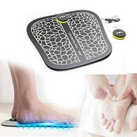 Lzour Electric EMS Foot Massager, Foot Muscle Massager Wireless Feet Stimulator Unisex,Massage Mat/Wireless Low Frequency/ABS