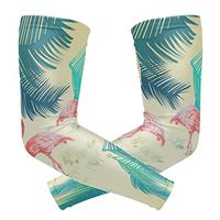 LEVEIS Flamingo Sports Compression Arm Sleeves for Baseball, Basketball, Football, Cycling, Golf 1 Pair 2 Sleeves