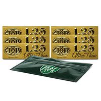 Job 1.25 Gold Ultra Thin Rolling Papers (6 Packs) with Leaf Lock Gear Smell Proof Pouch