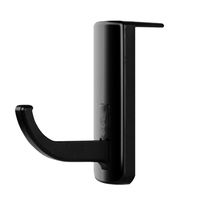 LINGERY Universal Headphone Headset Hanger Wall Hook Holder PC Monitor Earphone Stand Rack for Home and Office (Black)