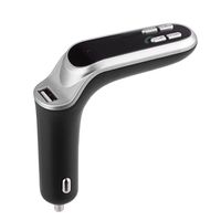 DEESEE(TM) NewCar FM Transmitter Bluetooth Hands-free LCD MP3 Player Radio Adapter Kit Charger (Grey)