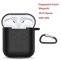 Bluetooth 5.0 True Wireless Bluetooth Earbuds Ehuntec Wireless Headset for Apple airpod HiFi Stereo Noise Cancelling in-Ear Bluetooth Headphone with Portable Shockproof Silicone Charging Case (Black)