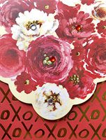 Pooch & Sweetheart Embellished Mini Pocket Notepad, XOXO Roses, 70304