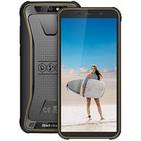 Blackview BV5500 pro- Rugged Phone Unlock 4G LTE (AT & T/T-Mobile), 5.5 inch FHD +, 4400mAh Battery, 3GB RAM + 16GB Memory, Android 9, IP68 Waterproof Outdoor Smartphone, Dual SIM/NFC (Yellow)