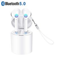 Bluetooth Wireless Earbuds Bluetooth Earphones,Bluetooth 5.0 Deep Bass IPX5 Waterproof TWS Stereo in-Ear Headphones CVC8.0 Noise-Cancelling Auto Pairing in-Earphones with Charging Case (M5white)