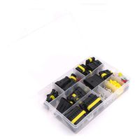 240 Piece Dokalany Car Motorcycle Auto Electrical Wire Connector Plug Waterproof Kit Terminal Assortment Heat Shrink 1 2 3 4 5 6 Pin Way with Blade Fuses