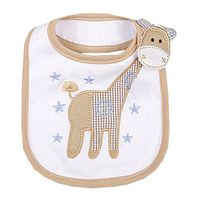 Lovely Giraffe Animal Cotton/PVC Adjustable Waterproof Baby Bib Pocket Bib 612"