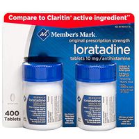 Member's Mark Loratadine 10 mg, 400 Tablets, Compare to Claritin