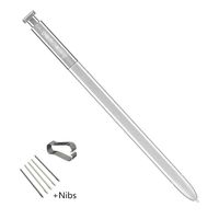 Stylus Touch Screen Pen,Biuboom S Pen Stylus Touch Pen Tablet Capacitive Replacement for Samsung Chromebook Pro XE510C24-K01US and Chromebook Plus XE510C24-K01US+Replacement Tips/Nibs-Silver